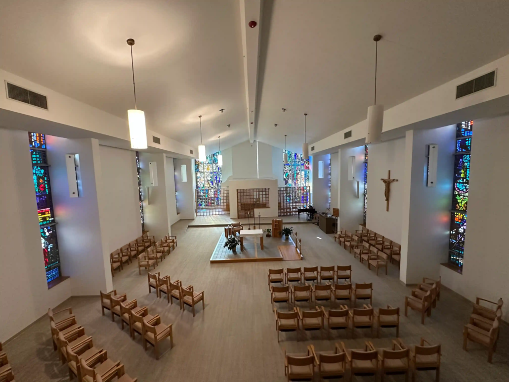 Fresh Interior Commercial Paint Inside a Mahoning Valley Church.